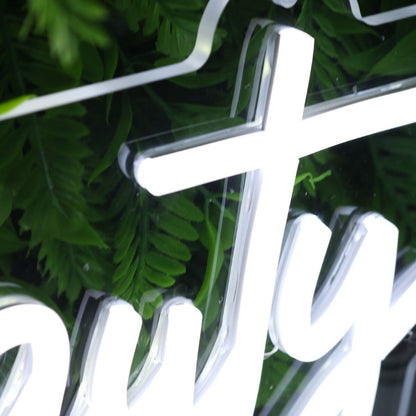 Boujee Beauty White Led Neon Sign - Shineneon