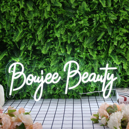 Boujee Beauty White Led Neon Sign - Shineneon