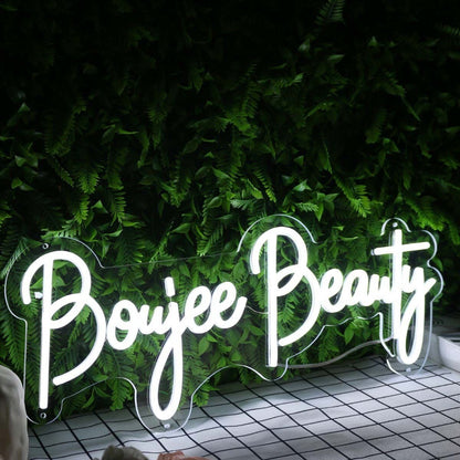 Boujee Beauty White Led Neon Sign - Shineneon