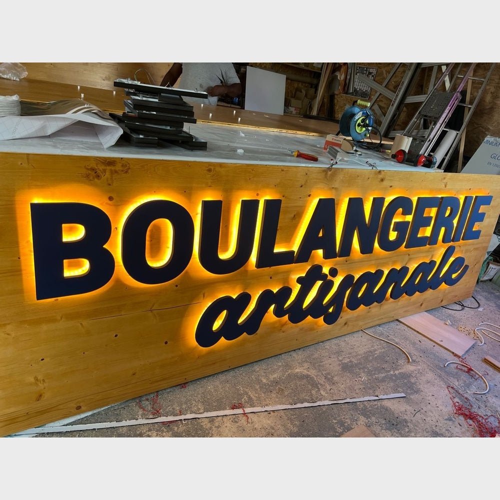 Boulangerie Antisanale 3D Backlit Channel Letters Led Light Sign - Shineneon