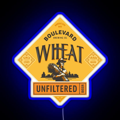 Boulevard Unfiltered Wheat Beer Rgb Led Neon Sign Pop Wall Art - Shineneon