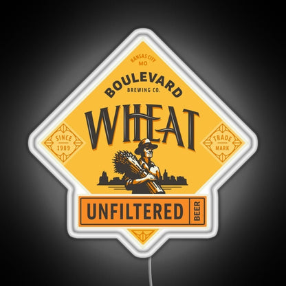 Boulevard Unfiltered Wheat Beer Rgb Led Neon Sign Pop Wall Art - Shineneon