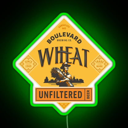Boulevard Unfiltered Wheat Beer Rgb Led Neon Sign Pop Wall Art - Shineneon