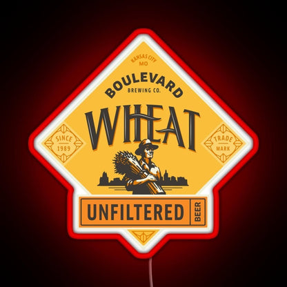 Boulevard Unfiltered Wheat Beer Rgb Led Neon Sign Pop Wall Art - Shineneon