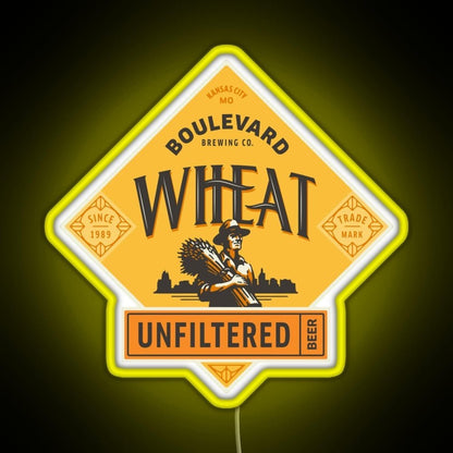 Boulevard Unfiltered Wheat Beer Rgb Led Neon Sign Pop Wall Art - Shineneon
