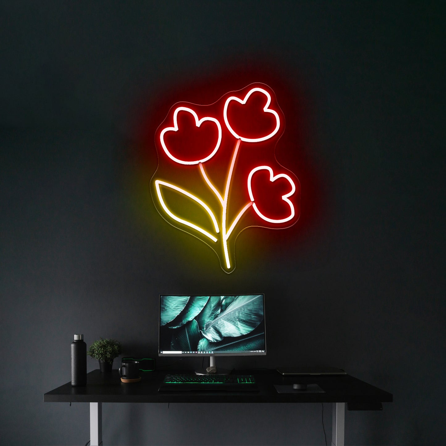 Bouquet Flower Neon Signs For Wall Art