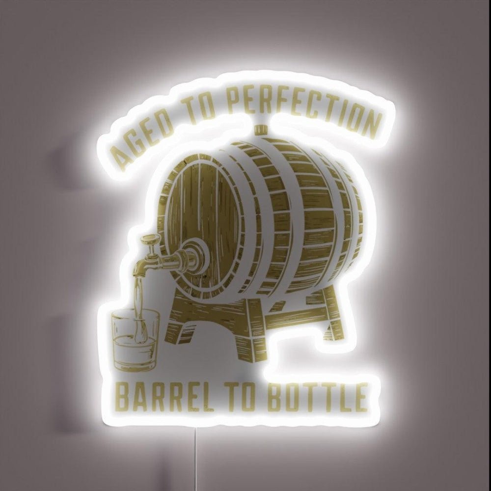 Bourbon Aged To Perfection Rgb Led Neon Sign - Shineneon
