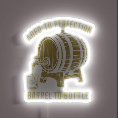 Bourbon Aged To Perfection Rgb Led Neon Sign - Shineneon