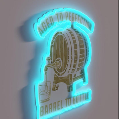 Bourbon Aged To Perfection Rgb Led Neon Sign - Shineneon