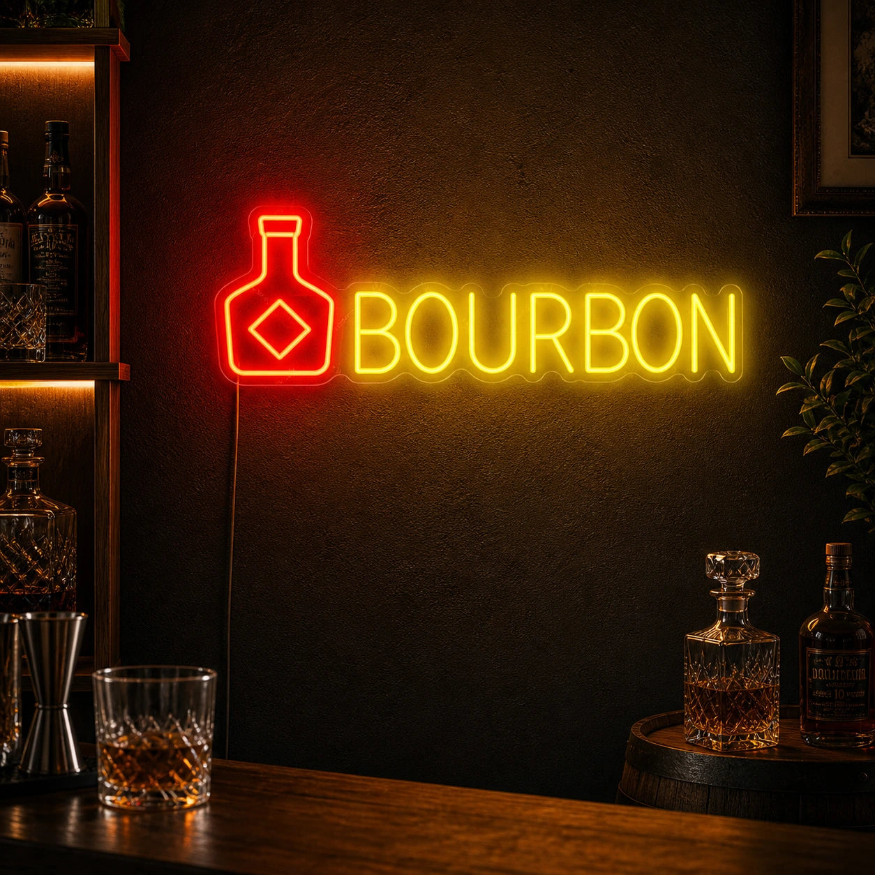 Bourbon Bar Neon Sign LED Neon Sign high-converting product image