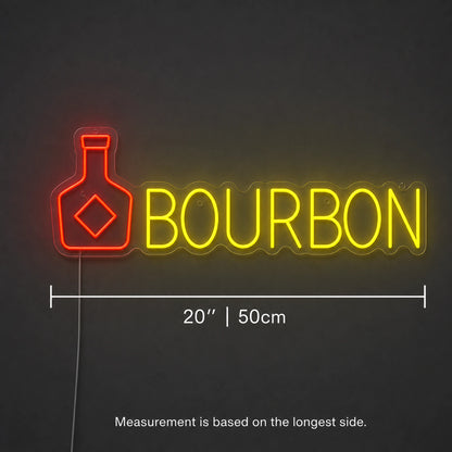 Bourbon Bar Neon Sign LED Neon Sign size image