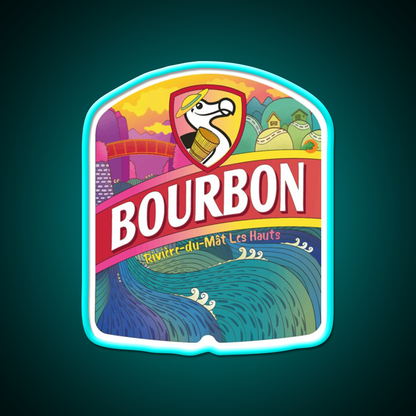 Bourbon Dodo Beer Bar Decor Led Neon Sign Rgb Color - Size and dimension reference