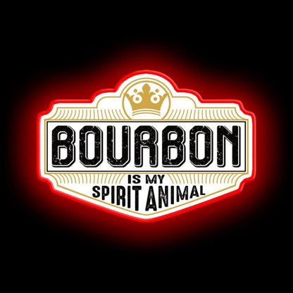 Bourbon Is My Spirit Animal Neon Sign - Shineneon