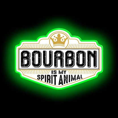 Bourbon Is My Spirit Animal Neon Sign - Shineneon