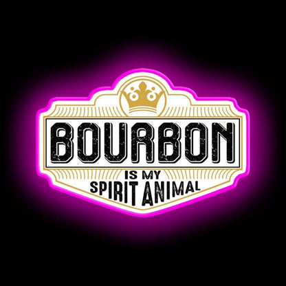 Bourbon Is My Spirit Animal Neon Sign - Shineneon