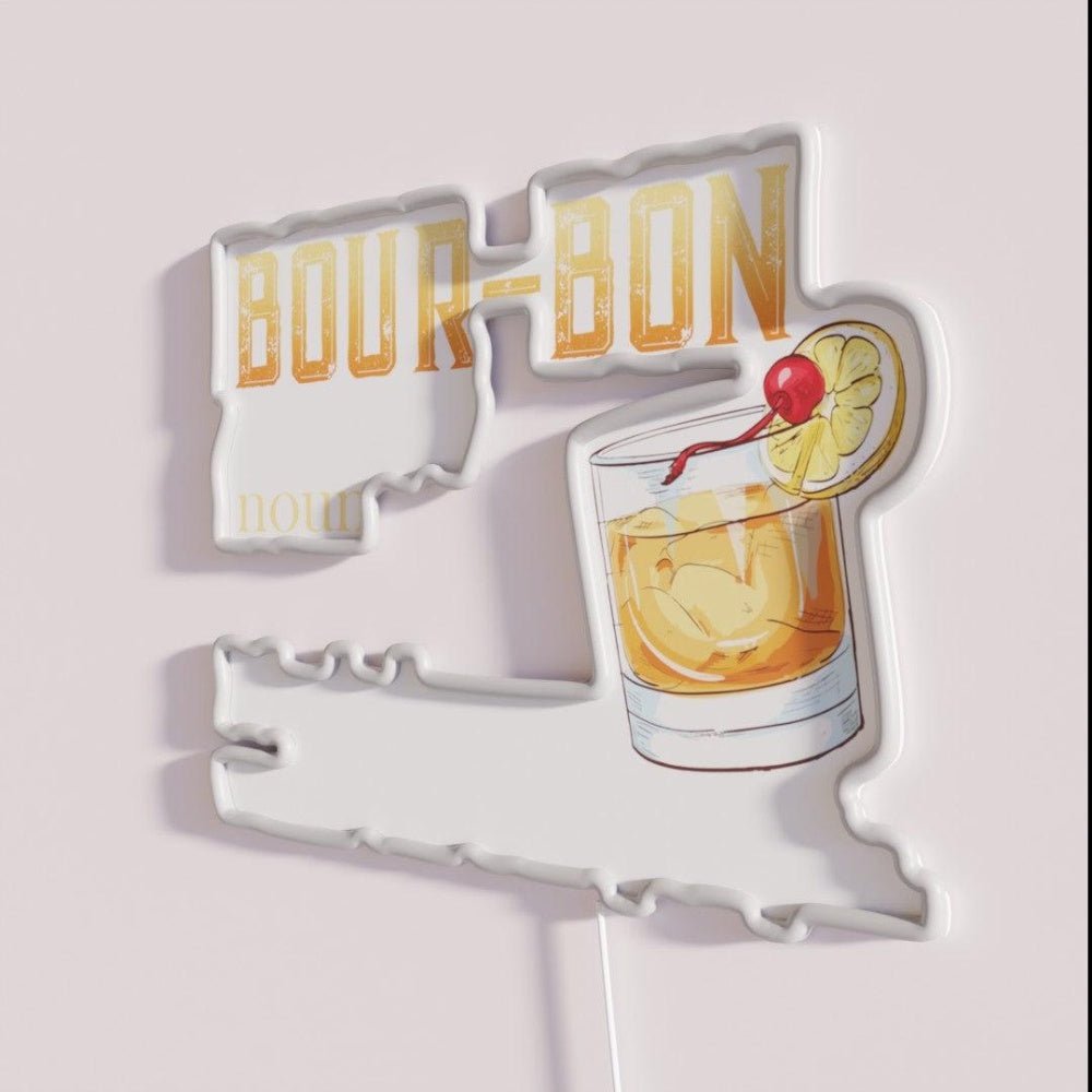 Bourbon Magic Brown Water Definition Rgb Led Neon Sign - Shineneon