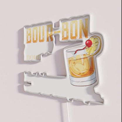Bourbon Magic Brown Water Definition Rgb Led Neon Sign - Shineneon