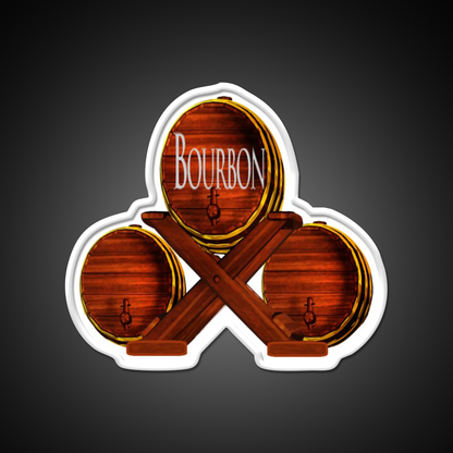 Bourbon Stacke Whiskey Drink Bar Led Neon Sign Rgb Color