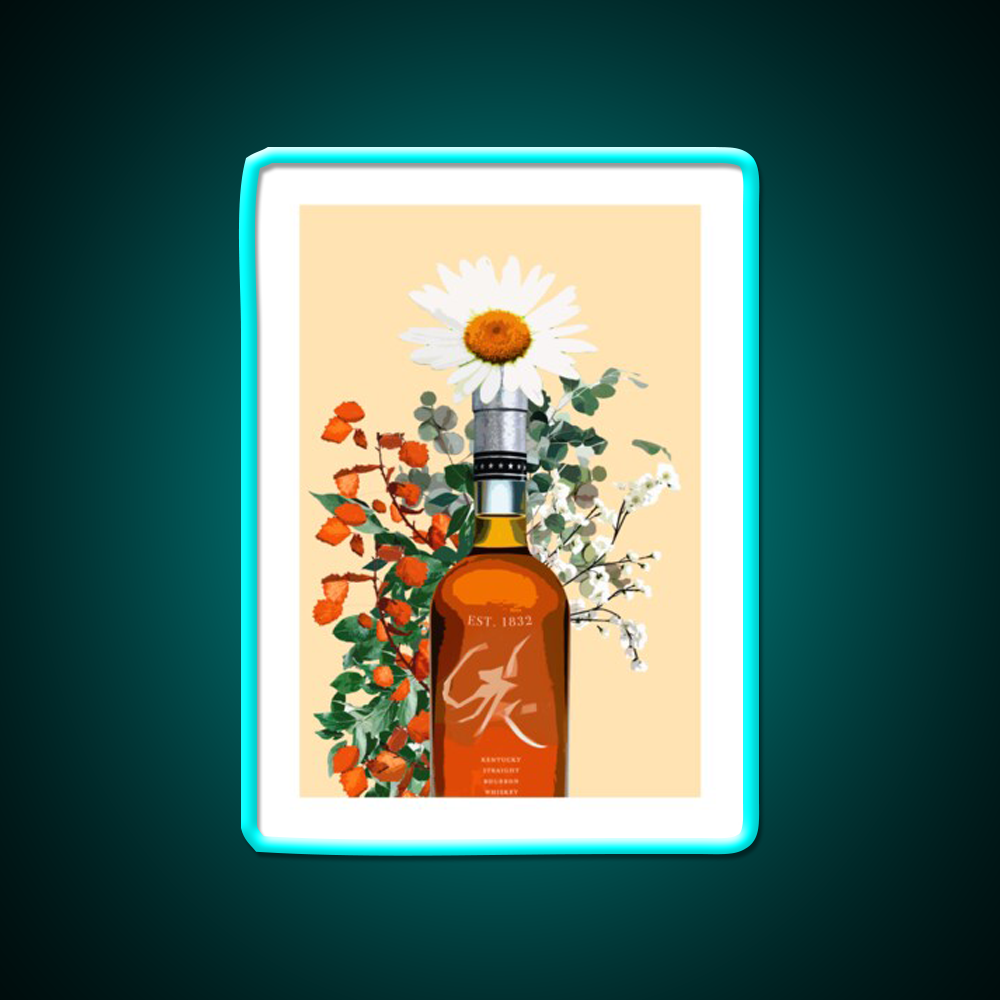 Bourbon Whiskey Artwork Whiskey Drink Bar Led Neon Sign Rgb Color