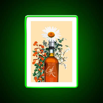 Bourbon Whiskey Artwork Whiskey Drink Bar Led Neon Sign Rgb Color