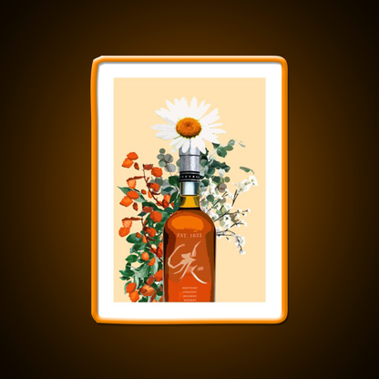 Bourbon Whiskey Artwork Whiskey Drink Bar Led Neon Sign Rgb Color