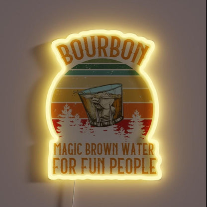 Bourbon Whiskey Rgb Led Neon Sign - Shineneon