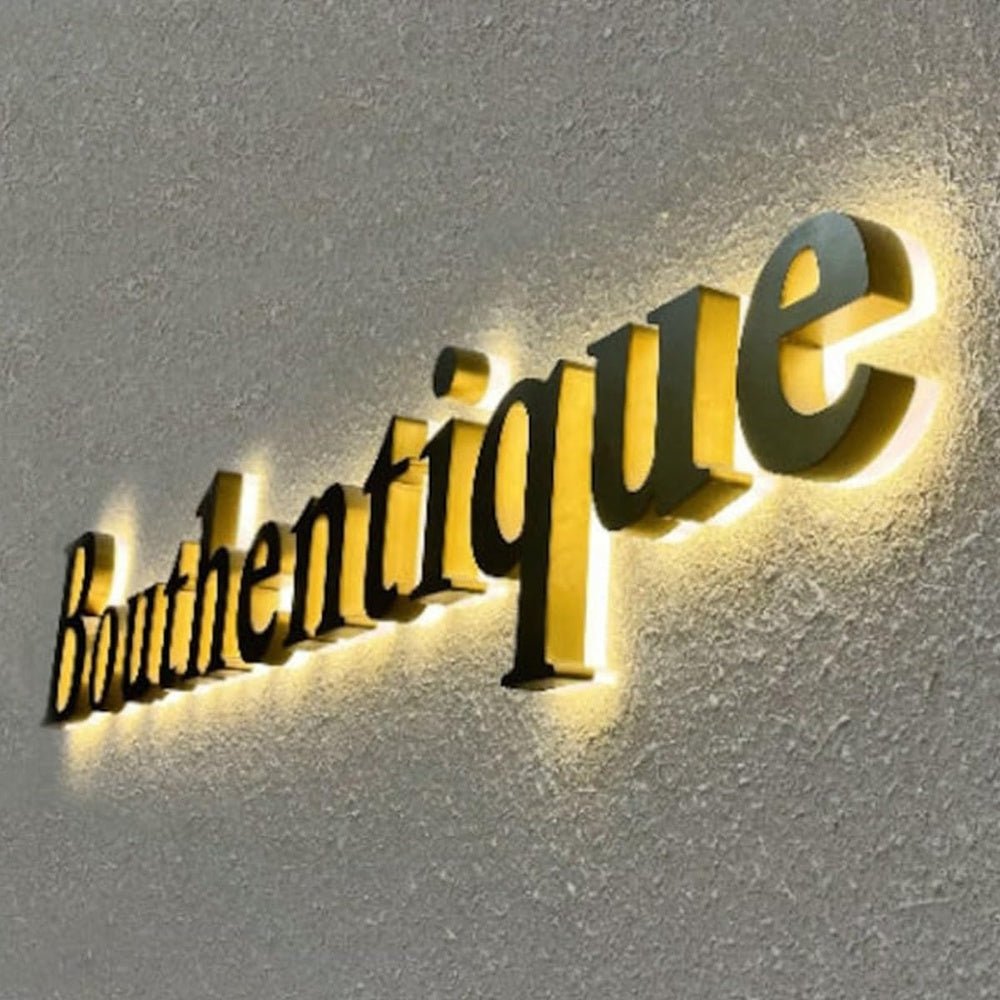 Bouthentique 3D Backlit Channel Letters Led Light Sign - Shineneon