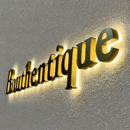 Bouthentique 3D Backlit Channel Letters Led Light Sign - Shineneon