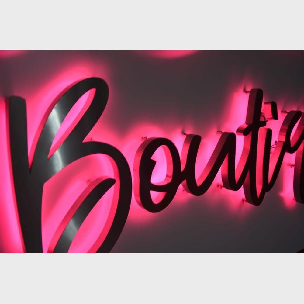 Boutique 3D Backlit Channel Letters Led Light Sign - Shineneon