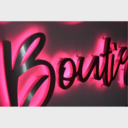 Boutique 3D Backlit Channel Letters Led Light Sign - Shineneon
