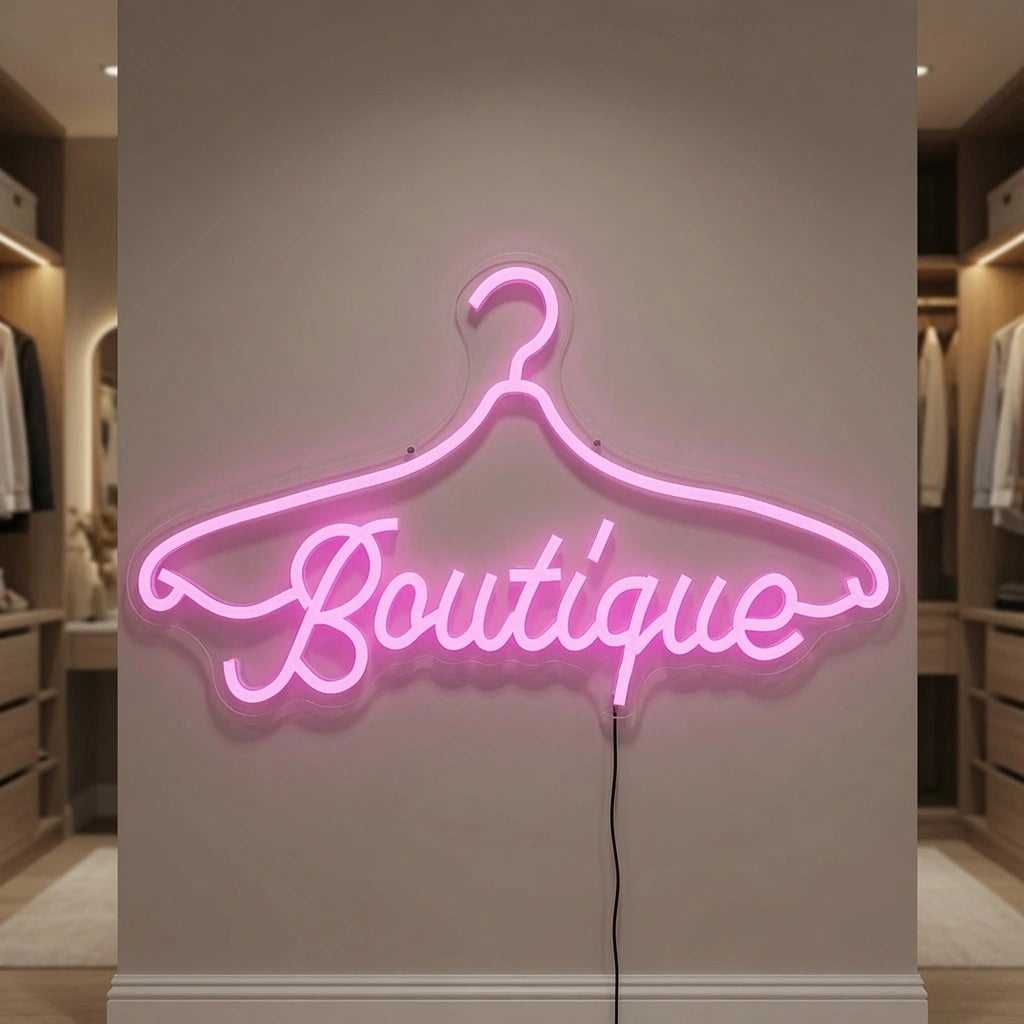 Boutique LED Neon Sign Home Decor - 03 Real Lifestyle Scene