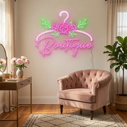 Boutique LED Neon Sign Home Wall Art - 03 Real Lifestyle Scene