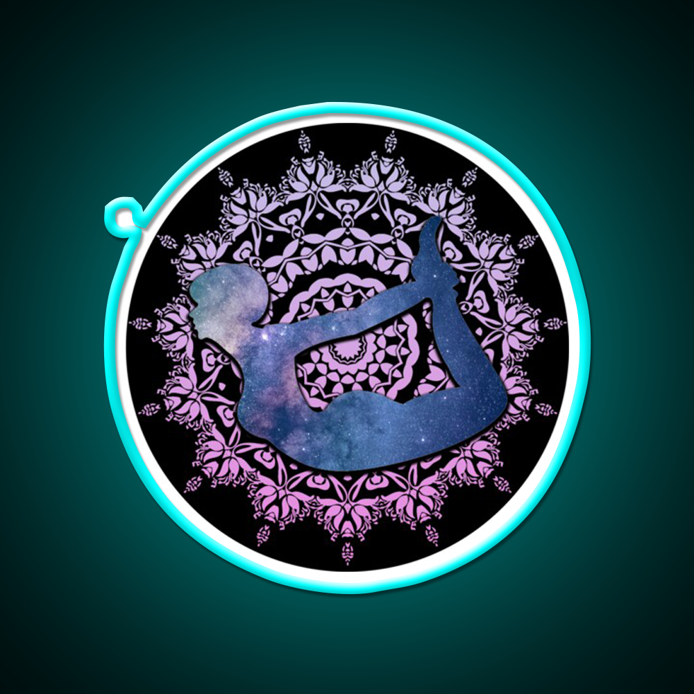 Bow Yoga Led Neon Sign For Wellness Space Rgb Color