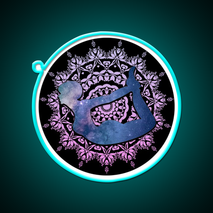 Bow Yoga Led Neon Sign For Wellness Space Rgb Color