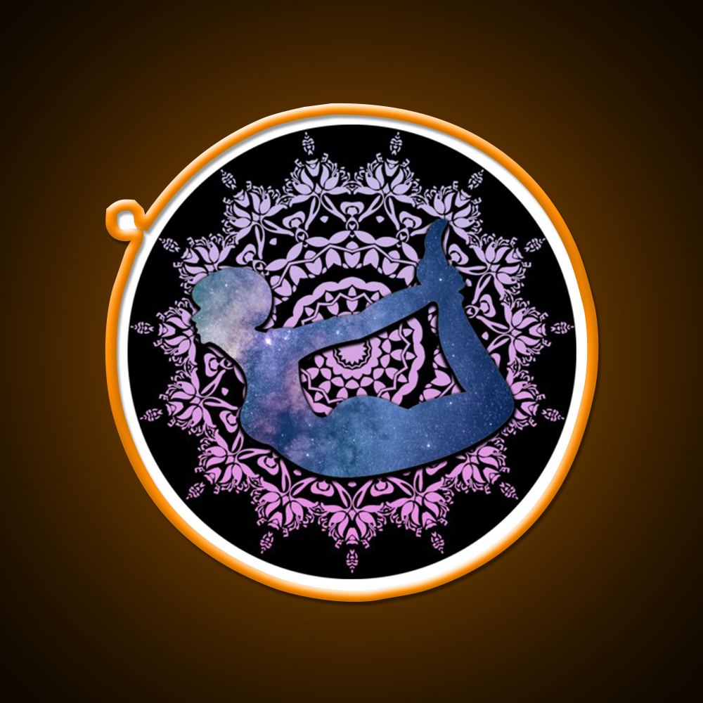 Bow Yoga Led Neon Sign For Wellness Space Rgb Color