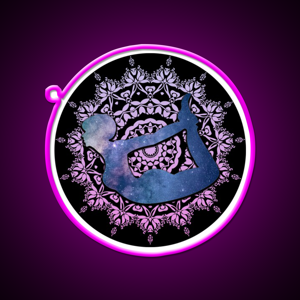 Bow Yoga Led Neon Sign For Wellness Space Rgb Color