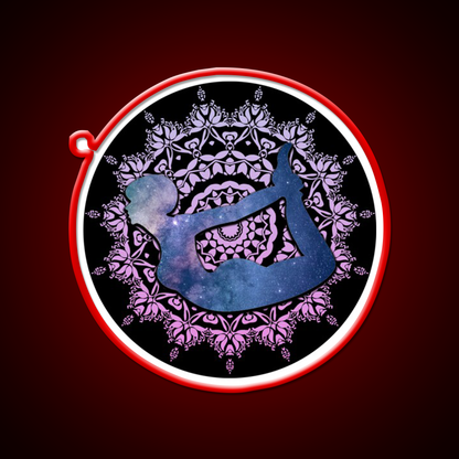 Bow Yoga Led Neon Sign For Wellness Space Rgb Color