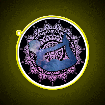 Bow Yoga Led Neon Sign For Wellness Space Rgb Color