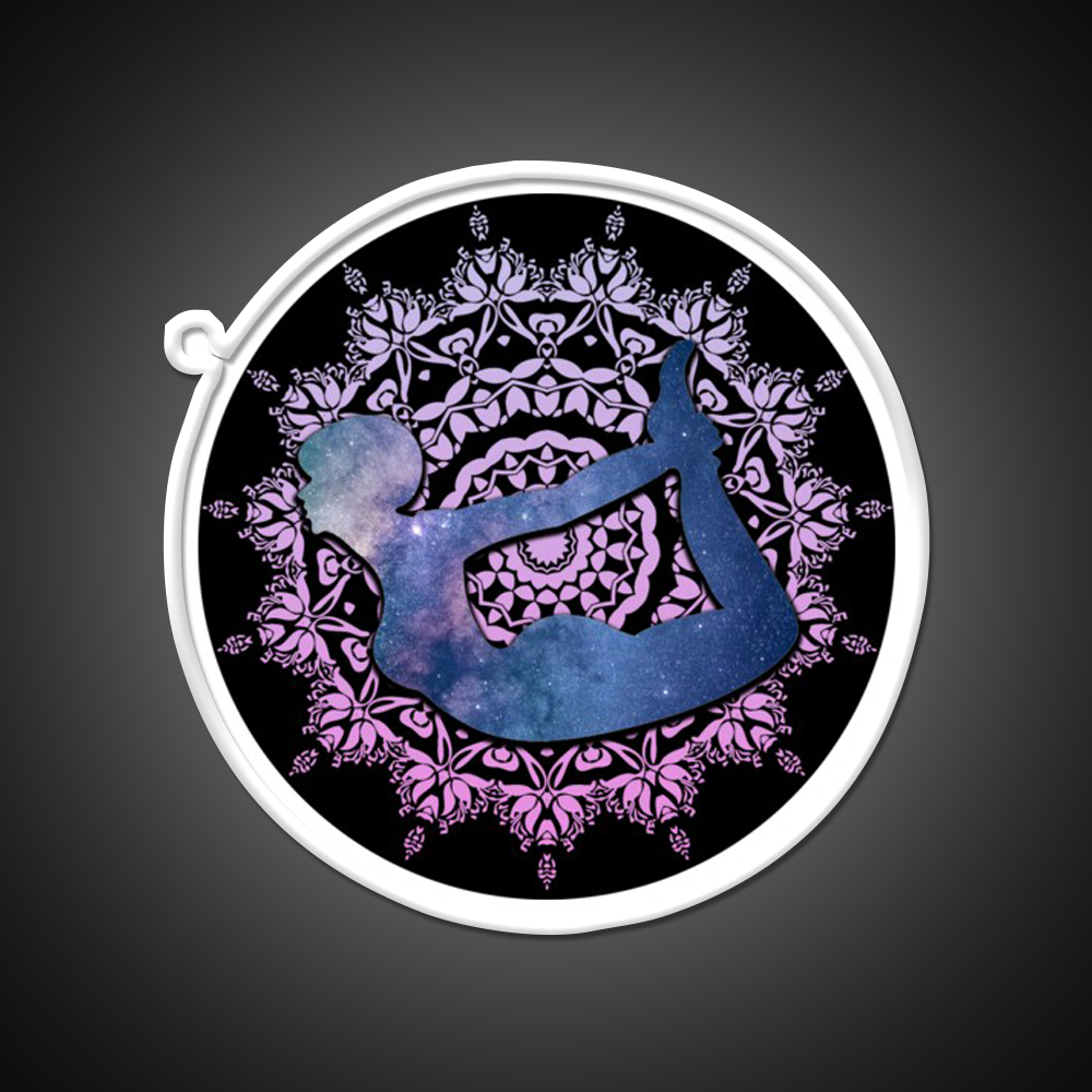 Bow Yoga Led Neon Sign For Wellness Space Rgb Color