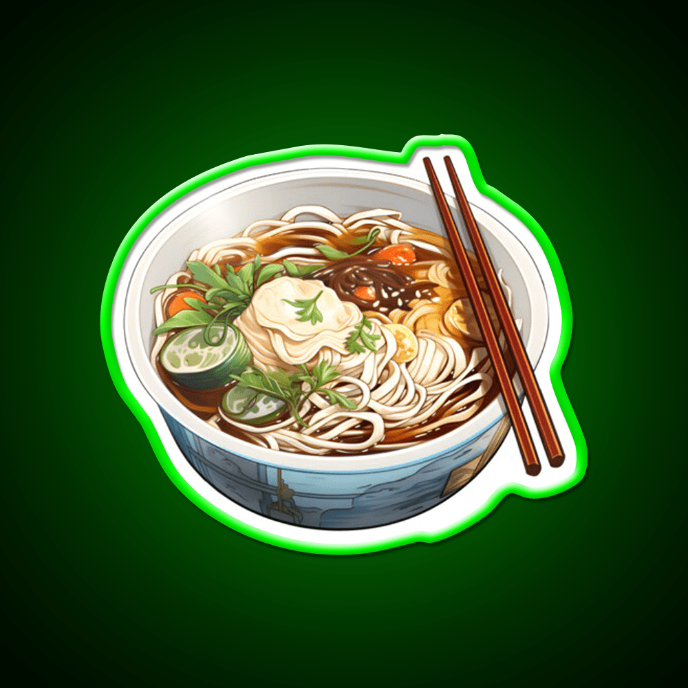 Bowl Of Chinese Noodles Led Neon Sign Chinese Food Rgb Color - Shineneon