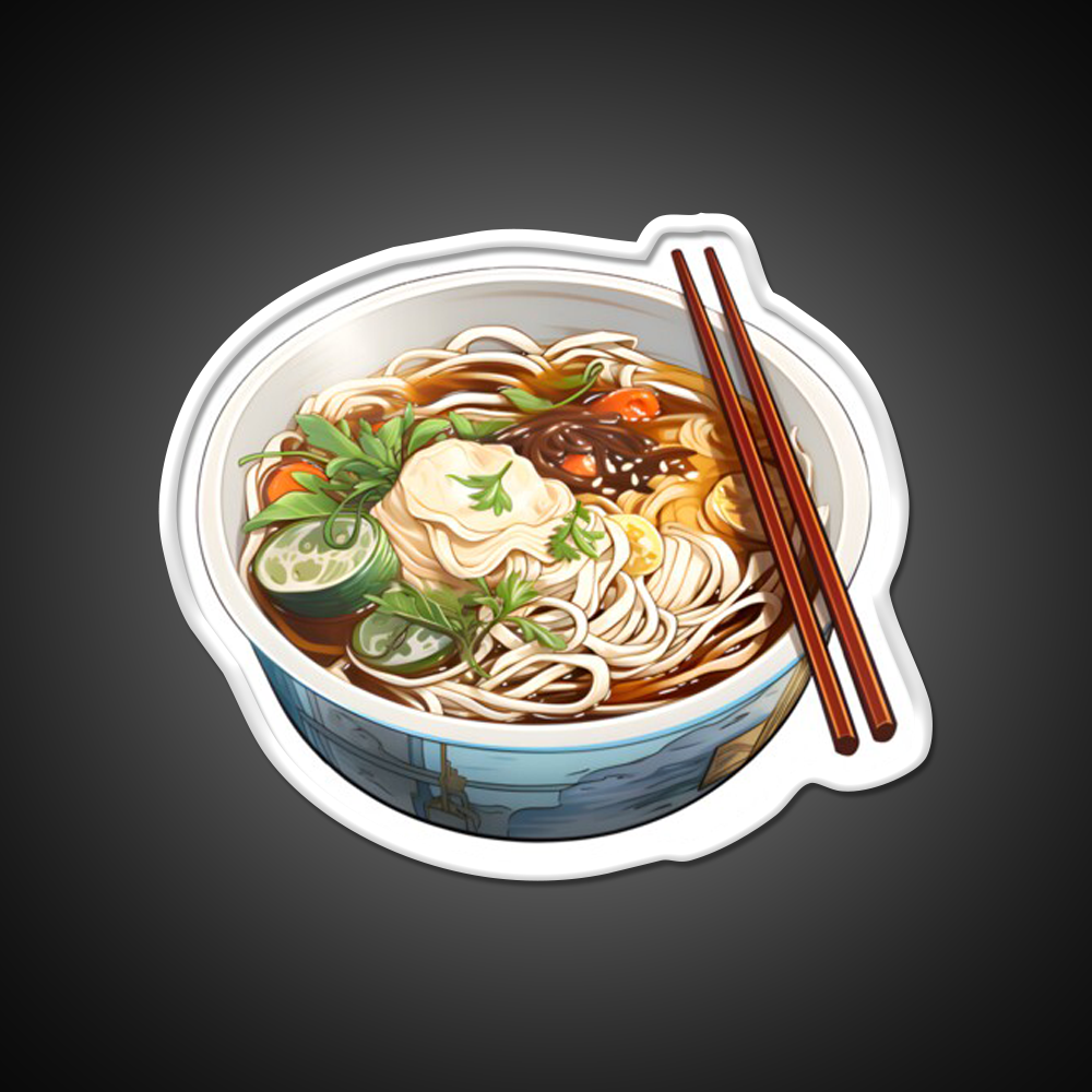 Bowl Of Chinese Noodles Led Neon Sign Chinese Food Rgb Color