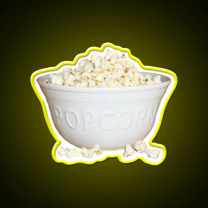 Bowl Of Popcorn Snack Food Led Neon Sign Rgb Color - Shineneon