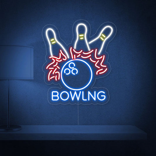 Bowling Ball Led Sign Business Neon Sign