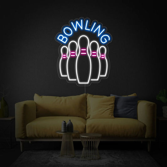 Bowling Bottles Led Sign Business Neon Sign