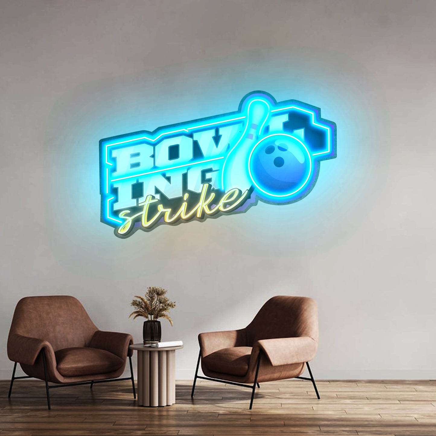 Bowling Strike Led Neon Sign Light Custom Led Signs