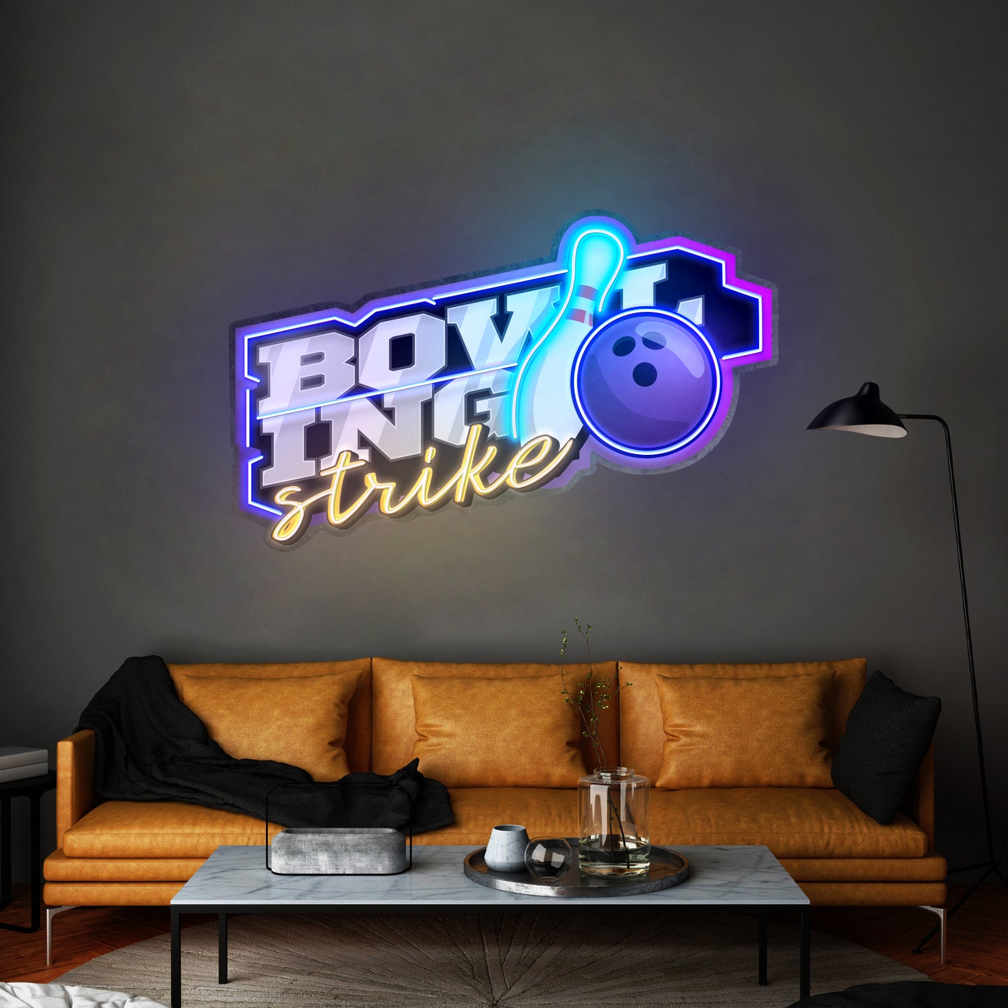 Bowling Strike Led Neon Sign Light Custom Led Signs