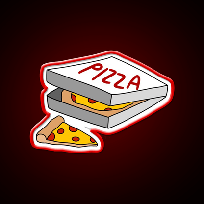 Box Full Of Pizza Fast Food Led Neon Sign For Burger Place Rgb Color - Shineneon