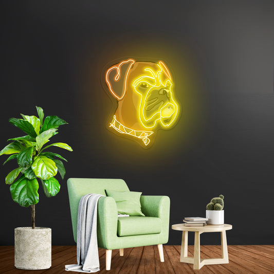 Boxer Dog Neon Signs for pet led signs