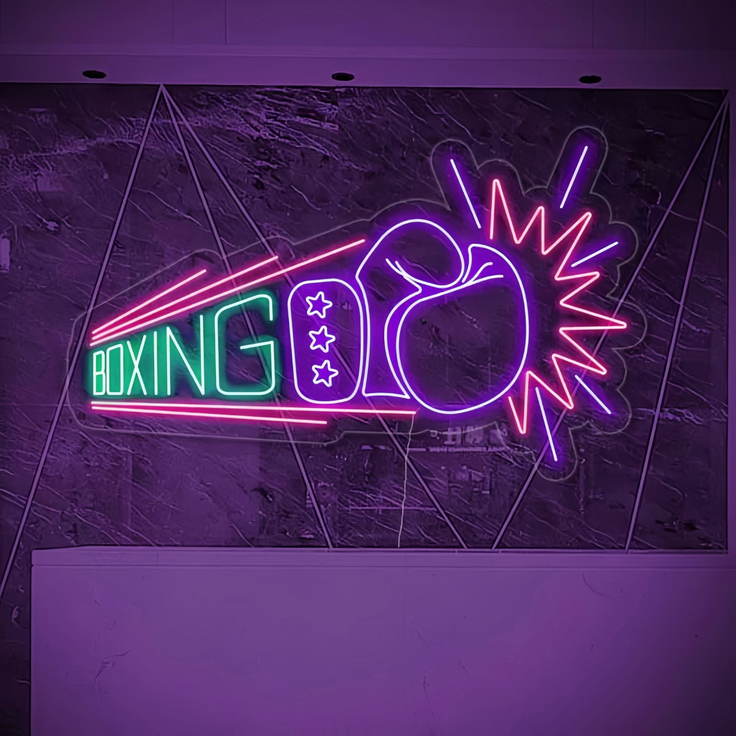 Boxing Glove Add Neon Sportiness To Your Space | Shineneon
