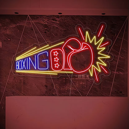 Boxing Glove Add Neon Sportiness To Your Space | Shineneon